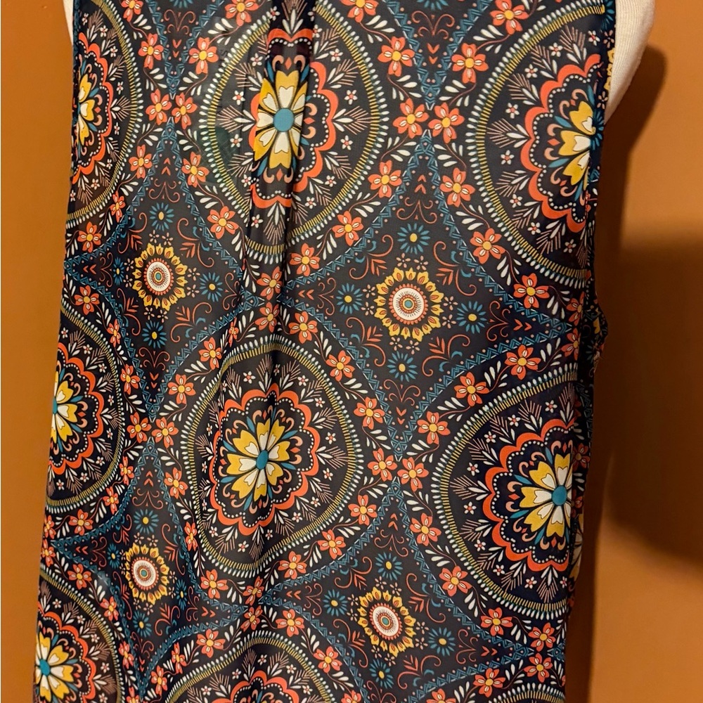 Fun 2 Fun Vibrant Patterned Tank Top - image 3